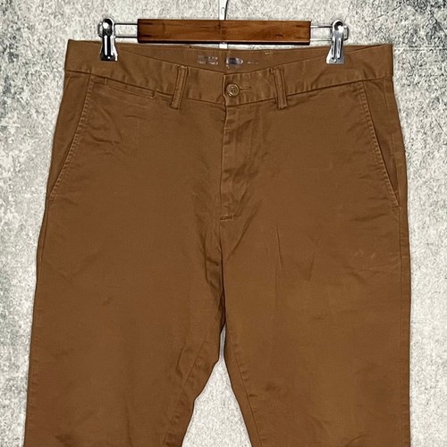 Old Navy mens Ultimate Slim chino pants 32x32 solid brown straight