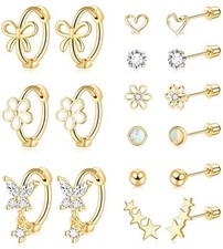 Hypoallergenic Earrings for Girls Surgical Stainless Steel Kids Jewelry for T...