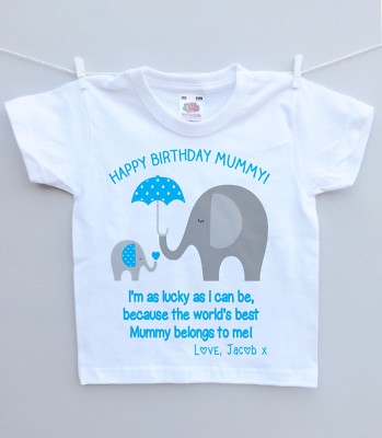 happy birthday mummy t shirt baby