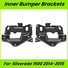 Front Left & Right Side Bumper Inner Brackets For 2014-2015 Chevy Silverado 1500
