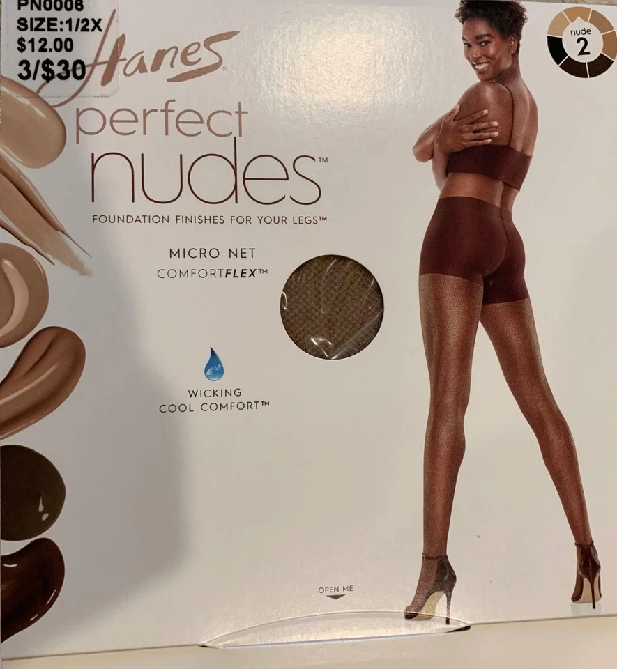 Pantimedias Hanes Perfect Nudes para mujer micro red con control de barriga TINI {&} Foto 2 de 4