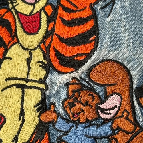 Vintage Pooh & Friends Embroidered 90s Denim Shirt Size XL - Picture 6 of 11