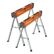 Bora Portamate Speedhorse Sawhorse Pair- Two Pack Table Stand with Folding