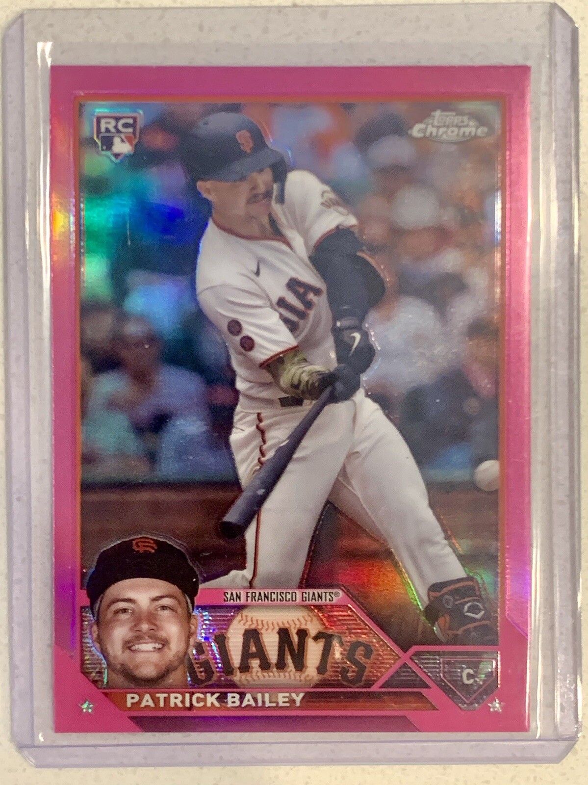 2023 Topps Chrome Update Rookie Pink Refractor Patrick Bailey Giants RC #USC217