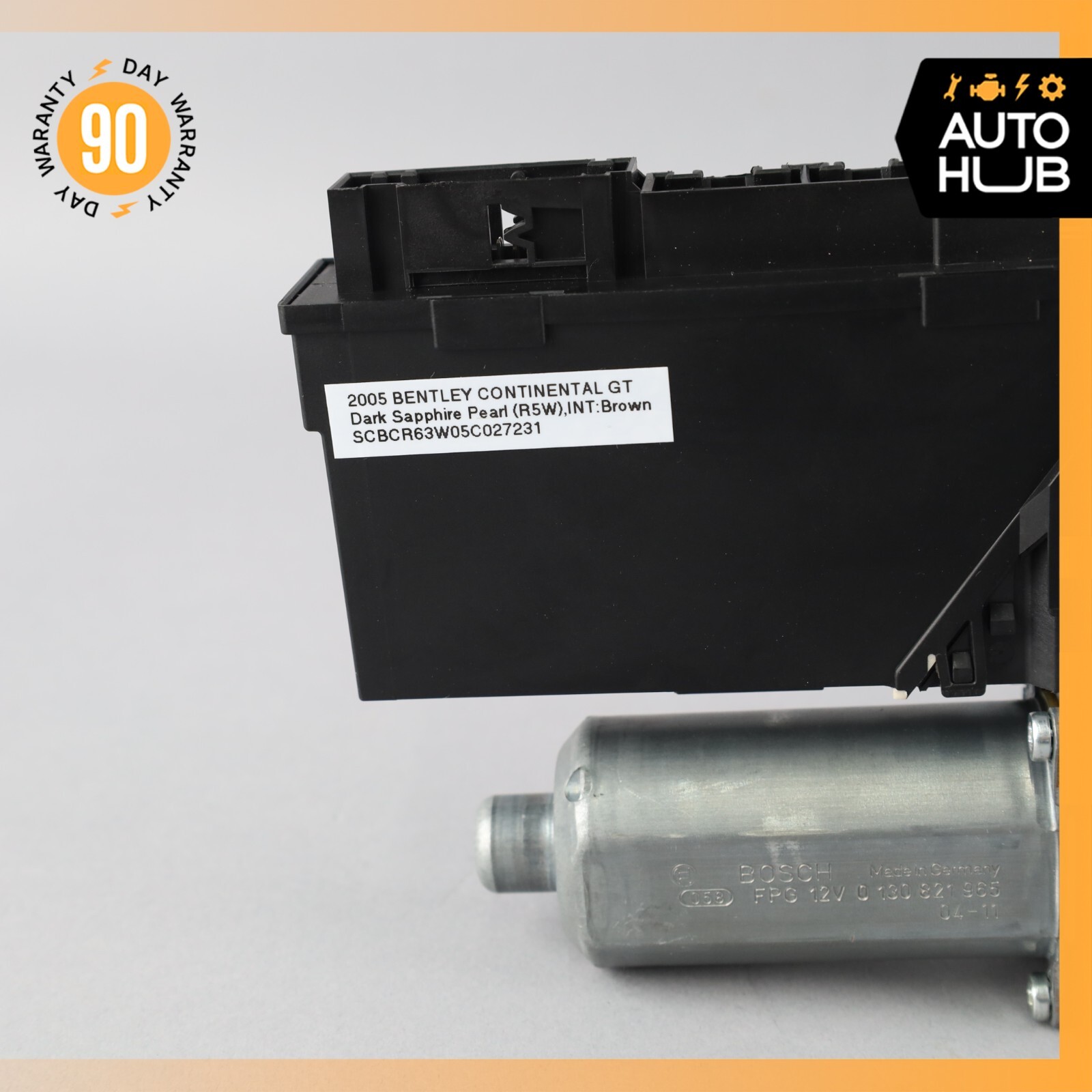 03-05 Bentley Continental GT Coupe Front Right Door Window Regulator Motor 53k