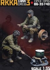 BRAVO 6 35140 WORLD WAR II RUSSIAN RKKA TANK CREW 3 1943-1945 2 FIGURES 