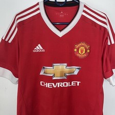 MANCHESTER UNITED 2015-2016 FOOTBALL SHIRT JERSEY HOME ADIDAS ORIGINAL SIZE L