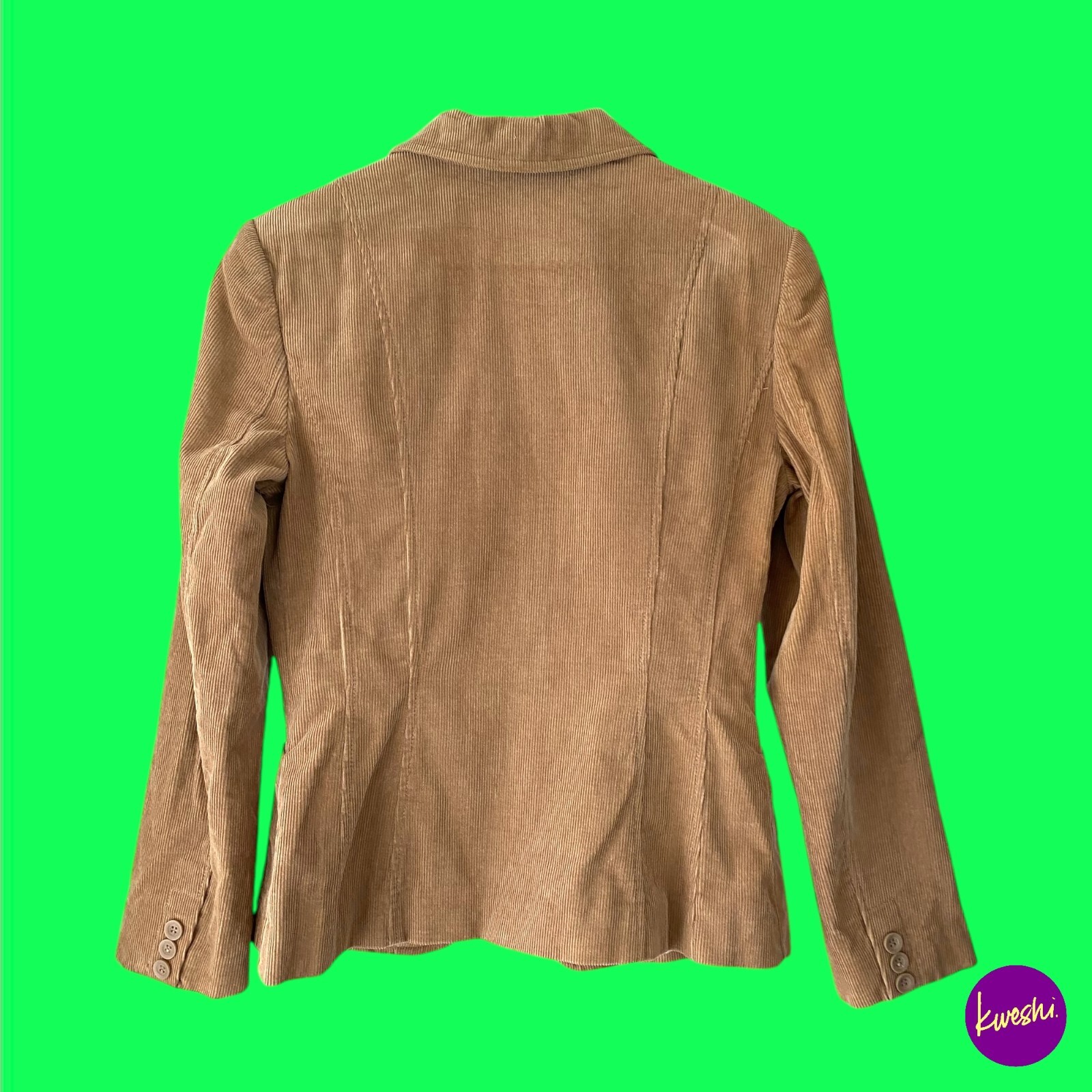 ZARA BASIC Women's Corduroy Jacket, Button Front,… - image 2