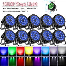 270W RGBW Par Can Effect Light 18LED DMX Strobe Beam Stage Lighting DJ Bar Disco