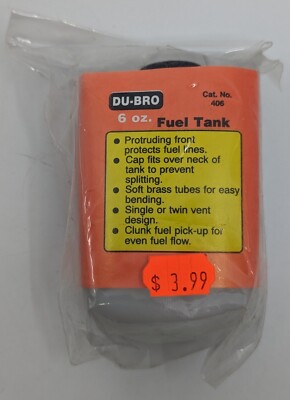 [NIB/Sealed] Du-Bro 6 oz. Fuel Tank No. 406