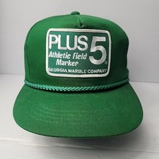 Vintage Plus 5 Athletic Field Marker Patch Snapback Hat Georgia Marble Company