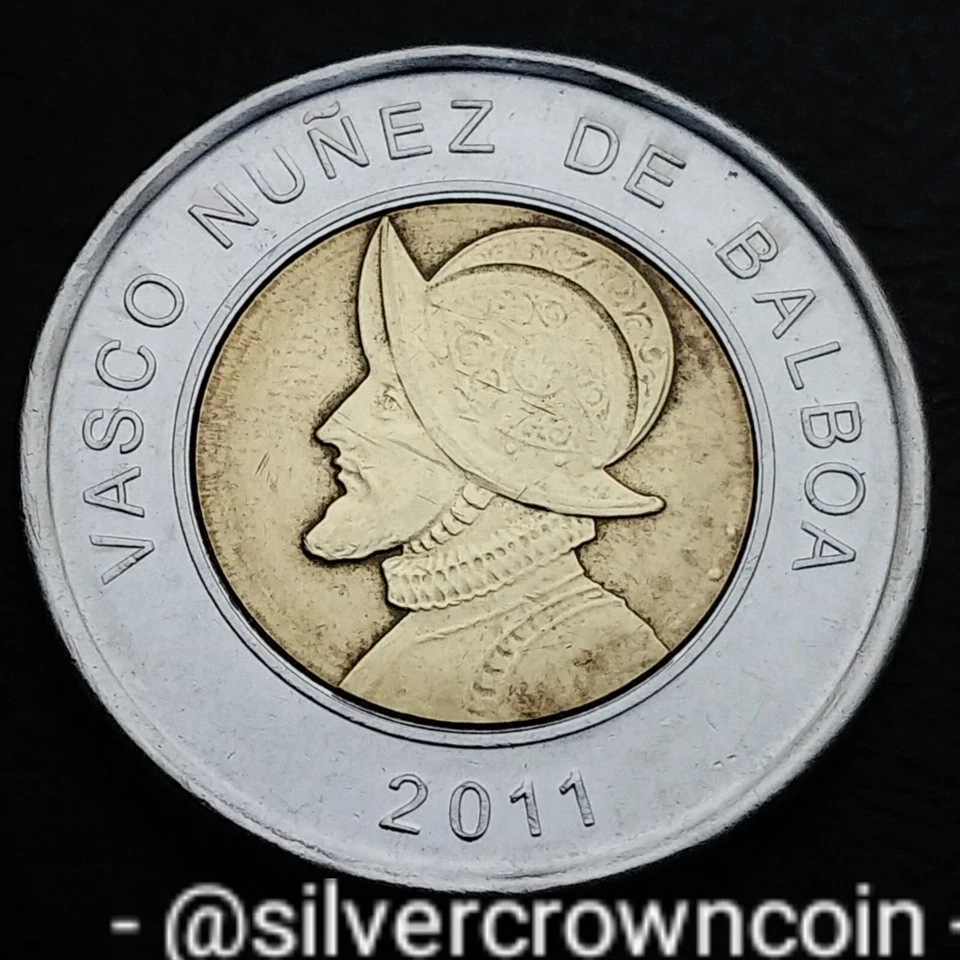 Panama 1 Un Balboa 2011. KM#141. Bimetallic One Dollar coin. Canada Mint. - Image 2 of 4