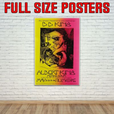 BB King Albert King 1970 Konzert Tour Foto / Poster bis 36''