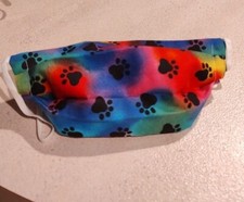 Handmade Paws Colorful Cloth Face Mask Washable Reusable Reversible 100 Cotton