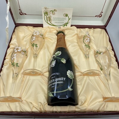 Champagne Perrier Jouet Special Edition Box Set/ Empty Bottle | eBay