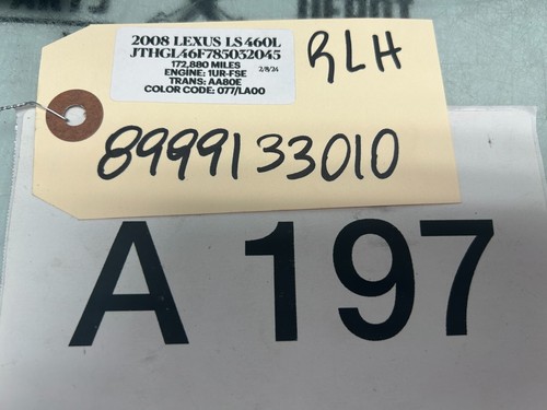 07-17 LEXUS LS460 REAR LEFT DRIVER SIDE EXTERIOR DOOR HANDLE OEM - Picture 2 of 13