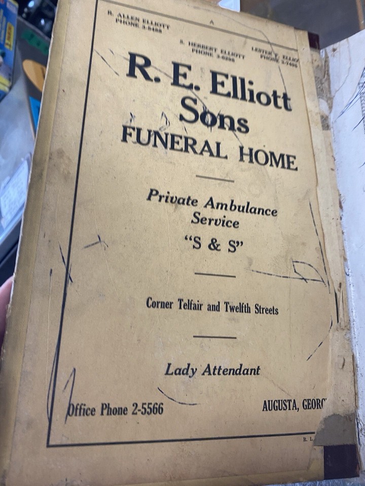 Augusta 1946 Phone Book Rare eBay