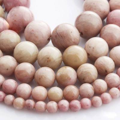 Rhodonit Stein Perlen Runde Kugel gems, 1 Strang(39~40cm) 4mm 6mm 8mm 10mm 12mm