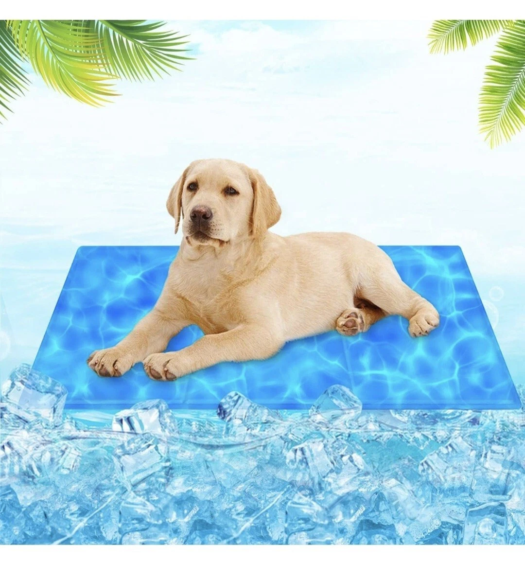 Pet Cooling Mat Pet Pad Heat Relief Cooling Gel Bed Summer Non Toxic Pad 50*90