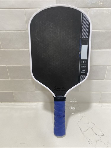Hyperion Pro IV 16mm Pickleball Paddel blau Kohlefaser TFP Custom Grip Hex - Bild 2 von 8