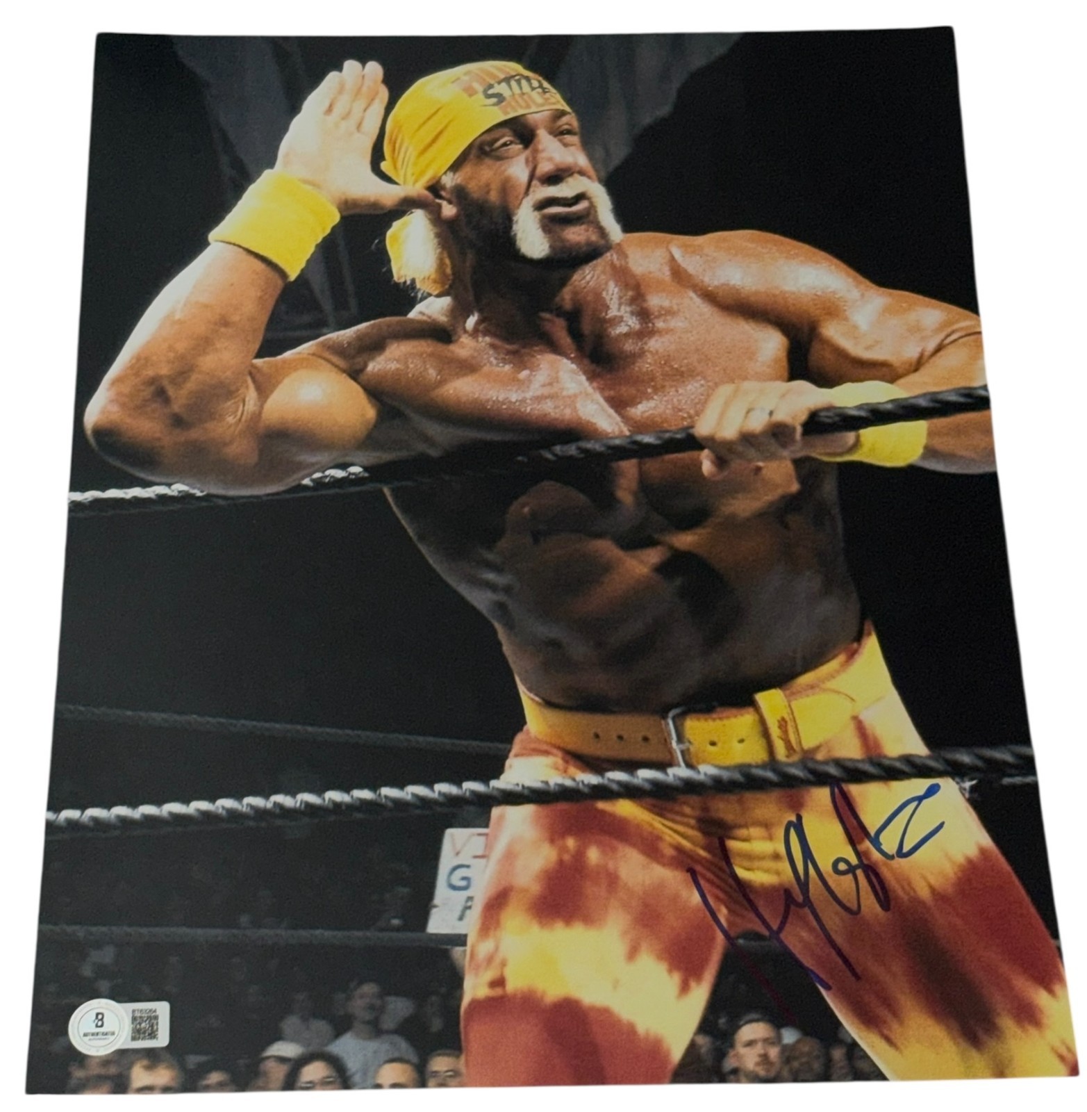 Hulk Hogan Autographed Signed 11x14 Photo Authentic WrestleMania Hulkster Beckett 