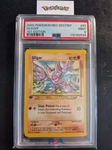 Gligar (1st Edition) graded PSA 9 for sale on eBay