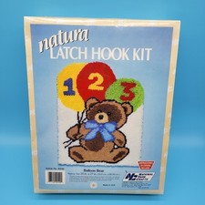 VTG Natura Latch Hook Kit BALLOON BEAR No. R036 Size 20in x 27in NEW  SEALED