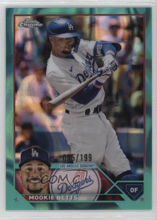 2023 Topps Chrome Aqua Lava Refractor 85/199 Mookie Betts #150 rf2