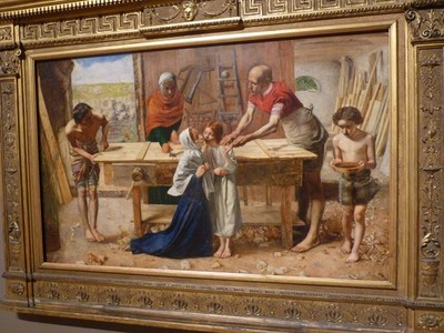 Christ in the House of His Parents Millais 1850 Vintage Art Reprint Wall Art