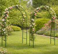 2X Rosenbogen Set Metall Rankgitter Torbogen Gartenbogen Rankhilfe Spalier