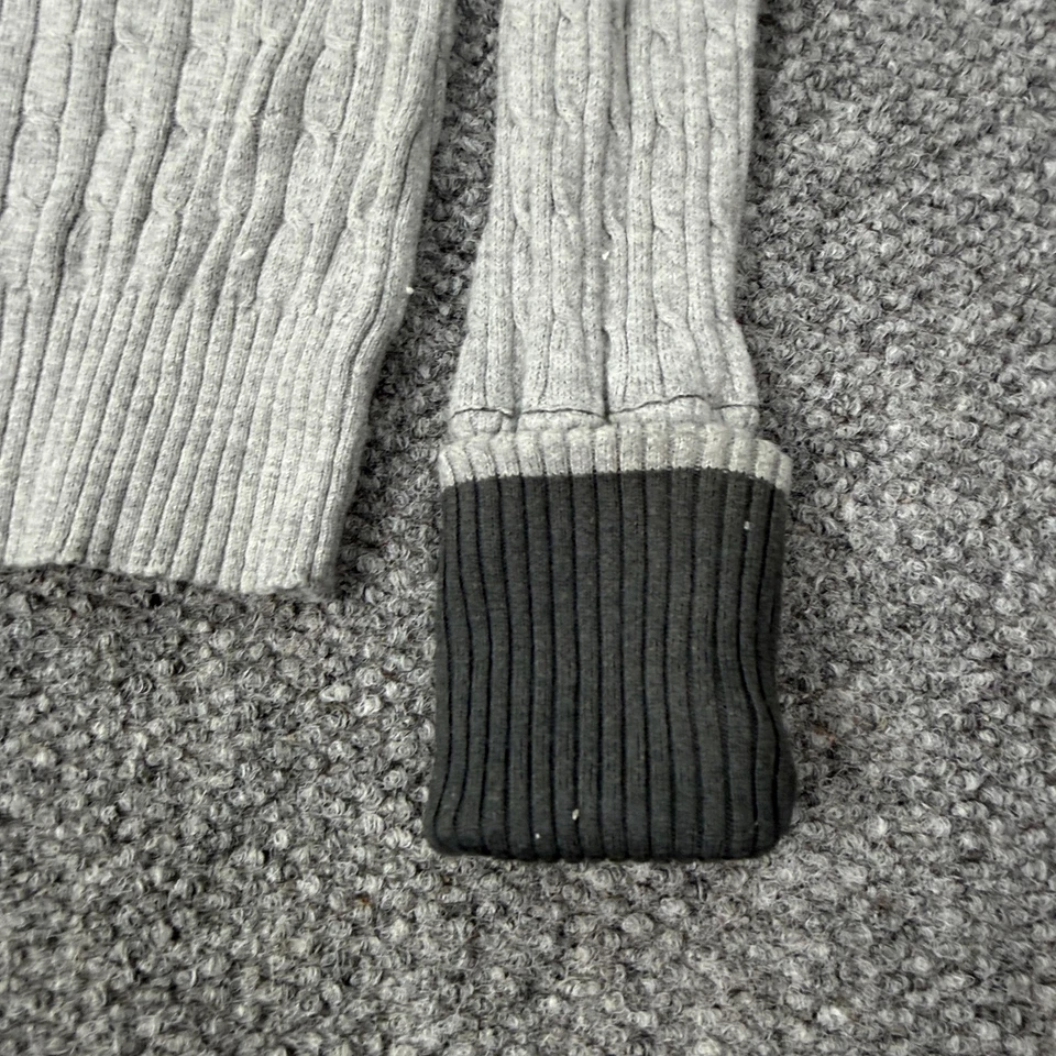 American Eagle Outfitters Sweater Girls 6/7 Cable Knit V Neck Angora Blend Y2K - Image 2 of 4