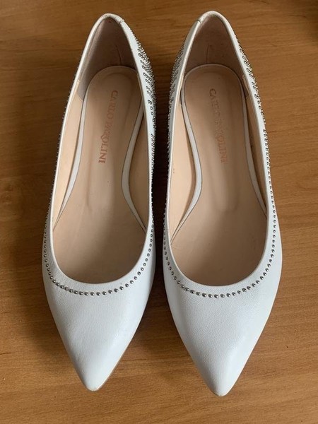 Women Carlo Pazolini Heels White Leather 35