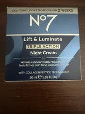 No7 Lift & Luminate Triple Action Night Cream - 1.69 fl oz