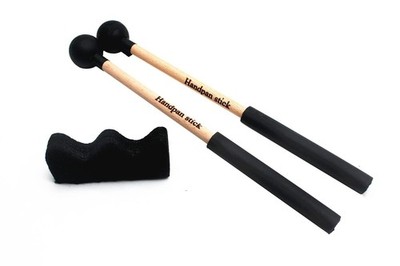 TUOREN 1 Pair Tongue Drum Mallets with Bracket Handpan Sticks Type A 