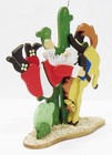Emgee Hawaii Bucking Bronco Cowboy Santa Claus Horse Wooden Wood TLC Ornament — photo 7
