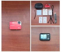 Olympus X-560WP 10MP Digital Camera Red w/ Battery, Charger, Case