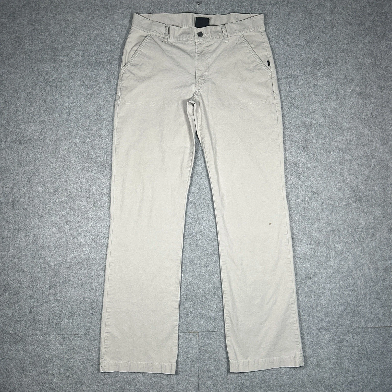 Helly Hansen Khaki Pants Women’s Size Medium Beige Cream Straight Leg Wide