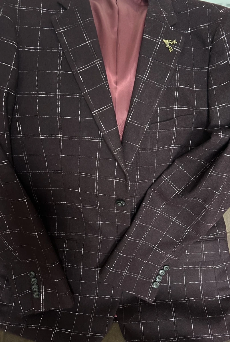 Dobel Mens 3-Piece Suit Size Large Reg Fit Chest 42"/ Trousers W36"x L33" VGC