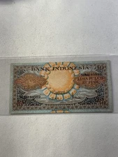 1959 Indonesia 50 Rupiah Banknote P# 68