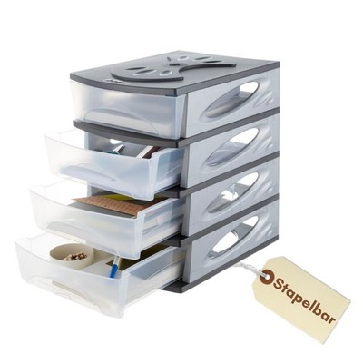 Schubladenbox A4 Ablagefächer Stapelbar Büro Organizer Ablagebox A4 Briefablage