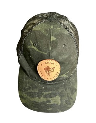 Carhartt Family Wines Trucker Hat Richardson 862 Camo Mesh Snapback Cap  Rare HTF