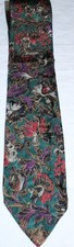 Countess Mara Tie 58x3.75 All Silk Green Multicolor Floral Pattern Made in USA