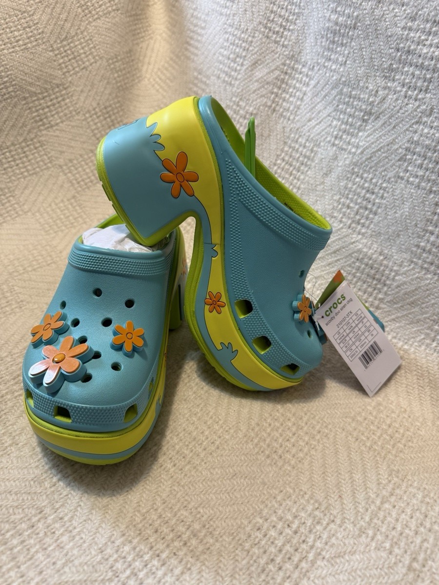 W6 CROCS Scooby-Doo Mystery Machine Siren Clog 210107 Lime Punch