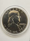 1960 P Franklin Half Dollar, 90% Silver, MS, Bell Lines, Free Shipping