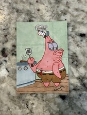 Topps Chrome SpongeBob SquarePants Trading Card 25th Anniversary Sketch Card