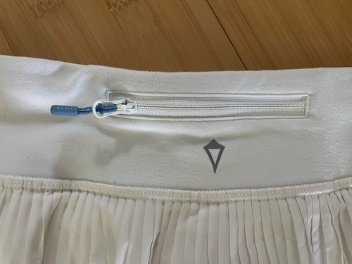 Ivivva Lululemon Pleats Skirt Skort Lined Girl Size 8 White - Picture 4 of 6