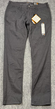 5.11 Tactical Defender-flex Womens Slim Pants 16 Long Gray Stretch Straight Leg