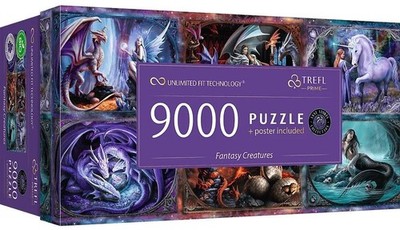 NEW Trefl Jigsaw Puzzle 9000 Pieces Unlimited Fit UFT Fantasy Creatures