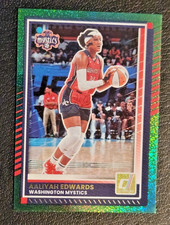 2025 Panini Donruss WNBA Aaliyah Edwards GREEN GLITTER SP ( Mystics #16 NM )