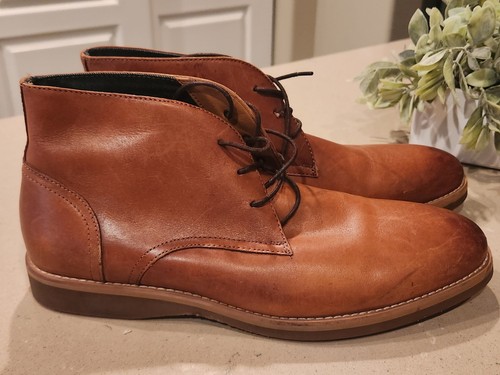 Aldo Leder Chukka Stiefel Herren Größe 9 Freizeit Elegant Schuh Stiefel Farbe Braun - Bild 5 von 9